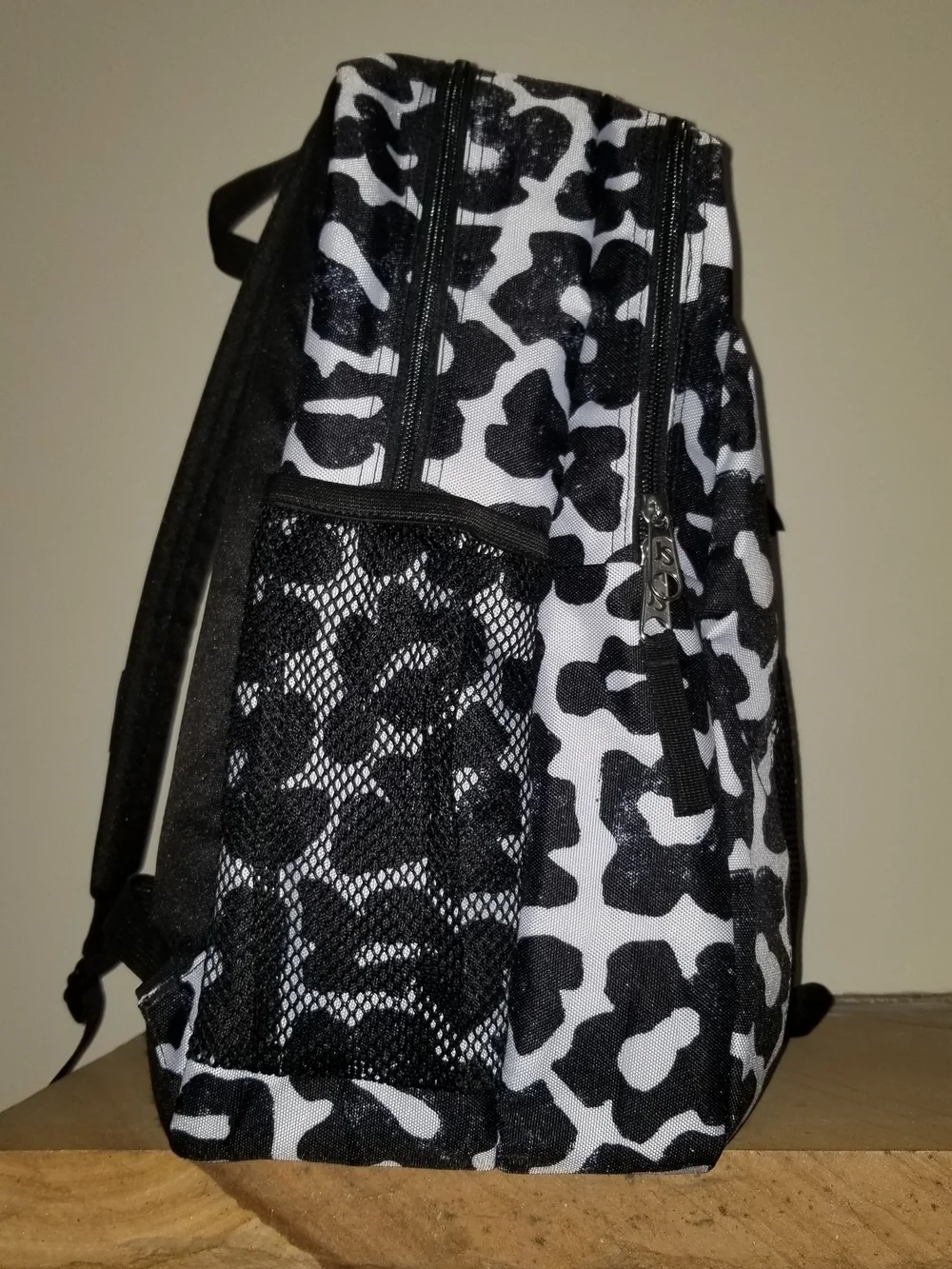 NEW! Jansport Black and White Leopard Print Backpack 32L NWT
